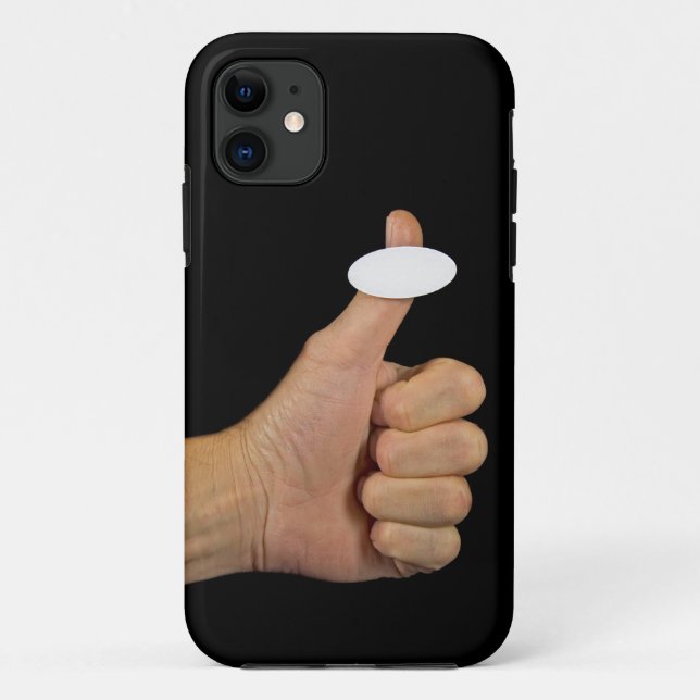 Thumbs Up with sticker Case-Mate iPhone Case (Back)