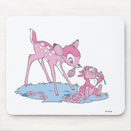 Thumper and Bambi Eating Fruit Mouse Pad