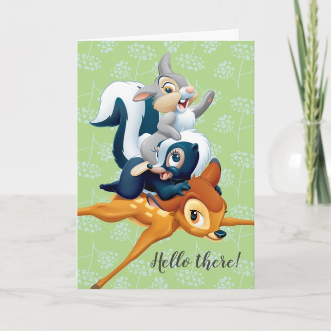 Thumper, Flower, & Bambi Stacked During Play Card (Front)