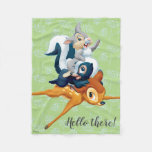 Thumper, Flower, &amp; Bambi Stacked During Play Fleece Blanket at Zazzle