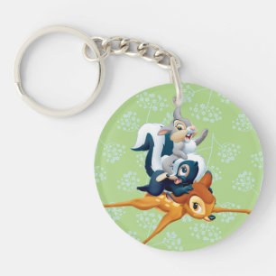 Thumper, Flower, & Bambi Stacked During Play Keychain