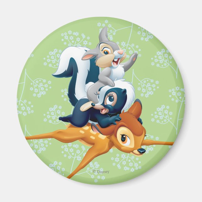 Thumper, Flower, & Bambi Stacked During Play Magnet (Front)