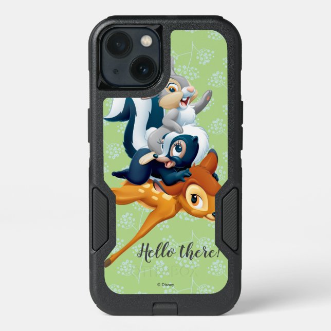 Thumper, Flower, & Bambi Stacked During Play Otterbox iPhone Case (Back)