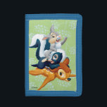 Thumper, Flower, & Bambi Stacked During Play Trifold Wallet<br><div class="desc">Disney's Bambi | Check out this cute graphic of Thumper and Flower stacked on top of Bambi as they had falled during play.</div>