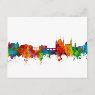 Thun Switzerland Skyline Postcard