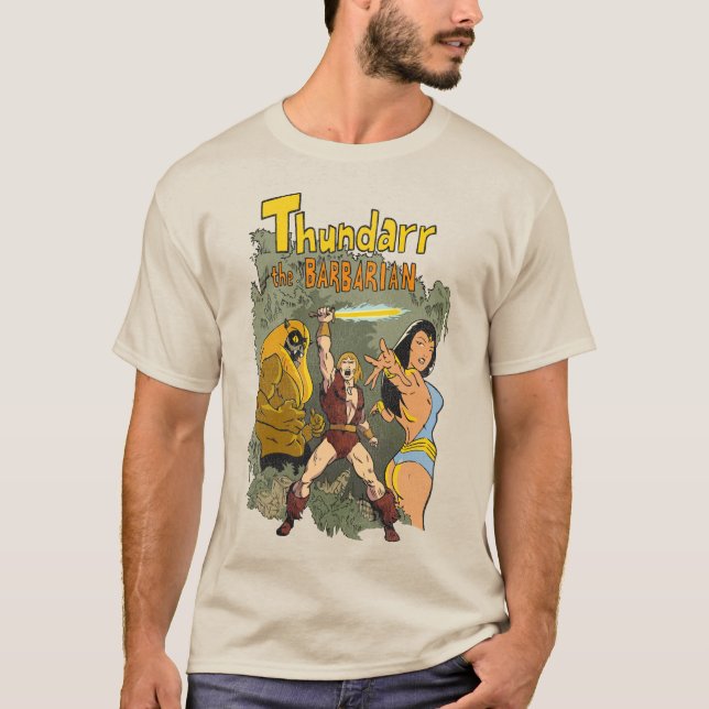 Thundarr The Barbarian - Retro Comic TV Show T-Shirt (Front)