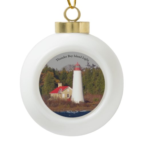 Thunder Bay Island Light ornament