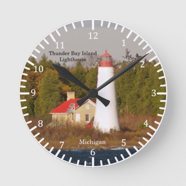 Thunder Bay Island Lighthouse clock (Front)