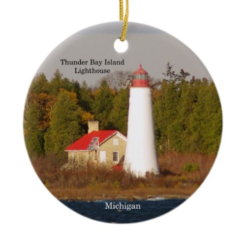 Thunder Bay Island Lighthouse ornament