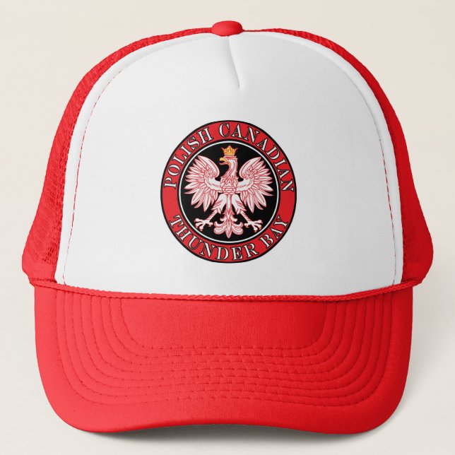 Thunder Bay Polish Canadian Eagle Trucker Hat (Front)
