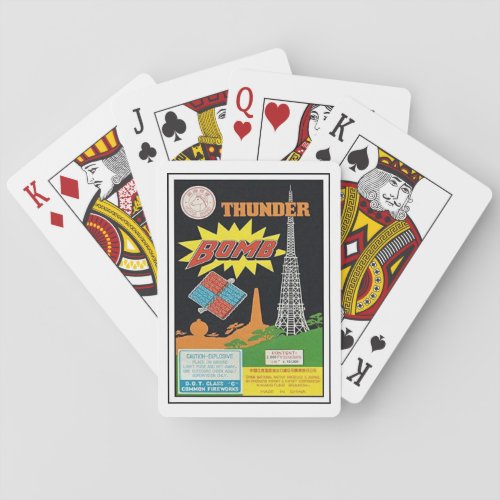 Thunder Bomb Firecrackers Poker Cards