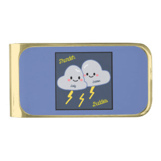 Thunder Buddies Customized Gold Finish Money Clip