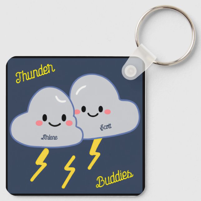 Thunder Buddies Customized Keychain (Back)
