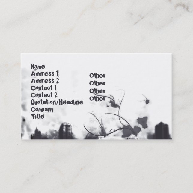 Thunder - Business Card (Front)