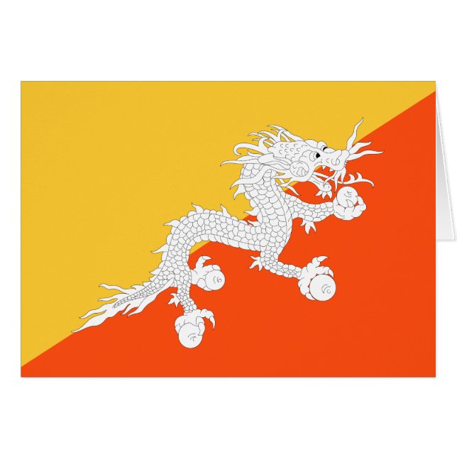 Thunder Dragon Flag of Bhutan Cards (Front Horizontal)