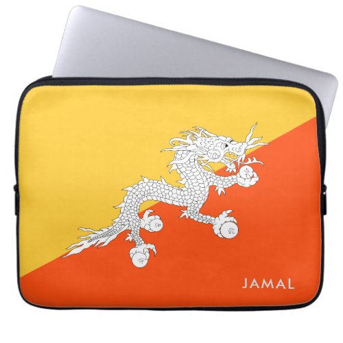 Thunder Dragon Flag of Bhutan Laptop Sleeve