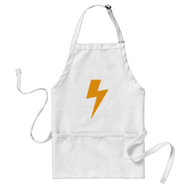 Thunder Energy Yellow Print Adult Apron (Front)