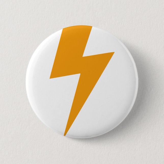 Thunder Energy Yellow Print Button (Front)