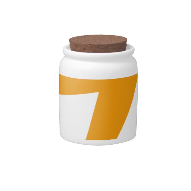 Thunder Energy Yellow Print Candy Jar (Front)