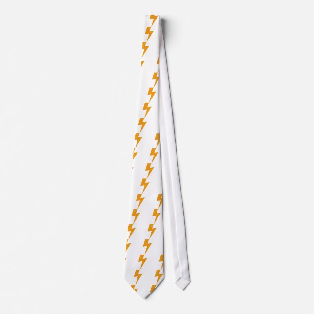 Thunder Energy Yellow Print Neck Tie (Front)