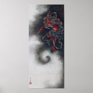 Thunder God, Hokusai Poster