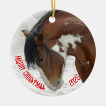 Thunder in Snow Horse Christmas