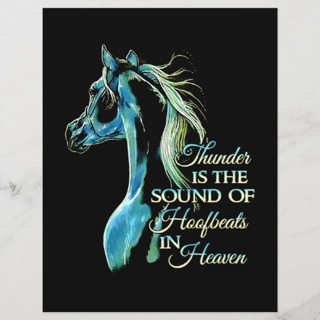Thunder Is The Sound Of Hoofbeats In Heaven Letterhead (Front)