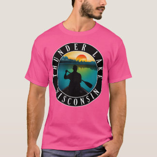 Thunder Lake Wisconsin Canoeing T-Shirt