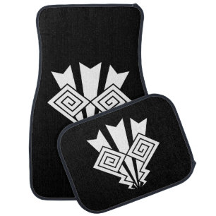 Thunder lightning car floor mat