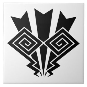 Thunder lightning ceramic tile