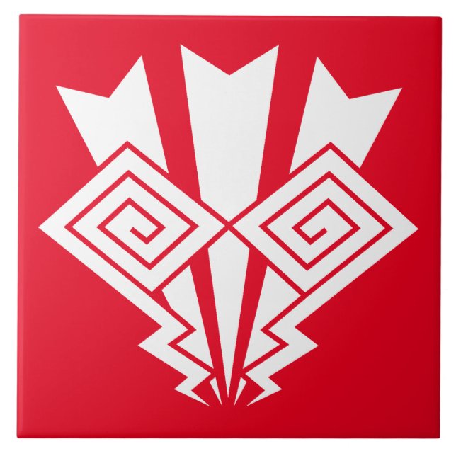 Thunder lightning ceramic tile (Front)