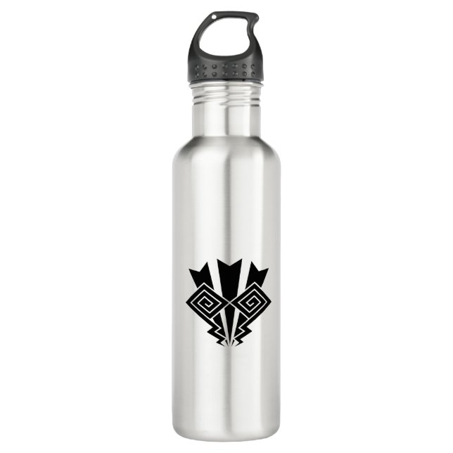 Thunder lightning stainless steel water bottle (Front)