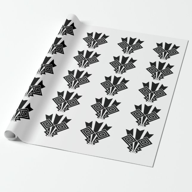 Thunder lightning wrapping paper (Unrolled)