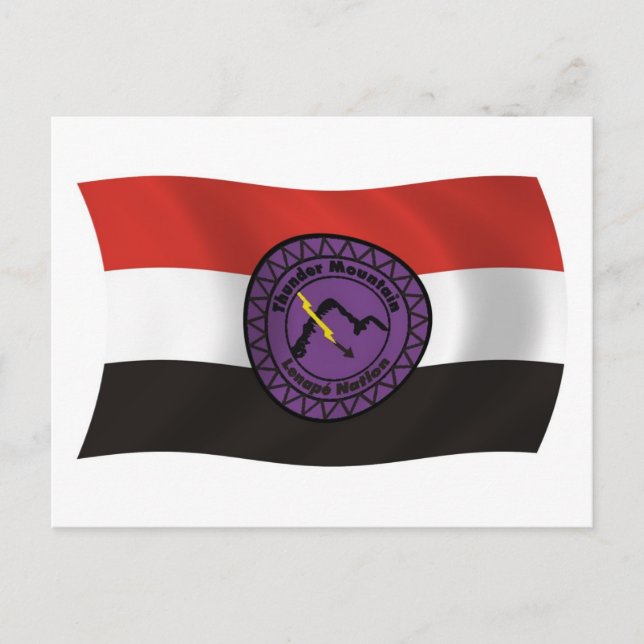 Thunder Mountain Lenape Nation Flag Postcard (Front)