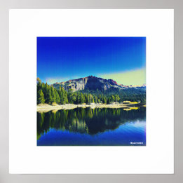 Thunder Mountain over Silver Lake Poster