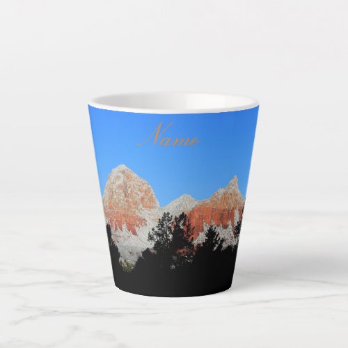 Thunder Mountain Sedona Arizona Thunder_Cove Latte Mug