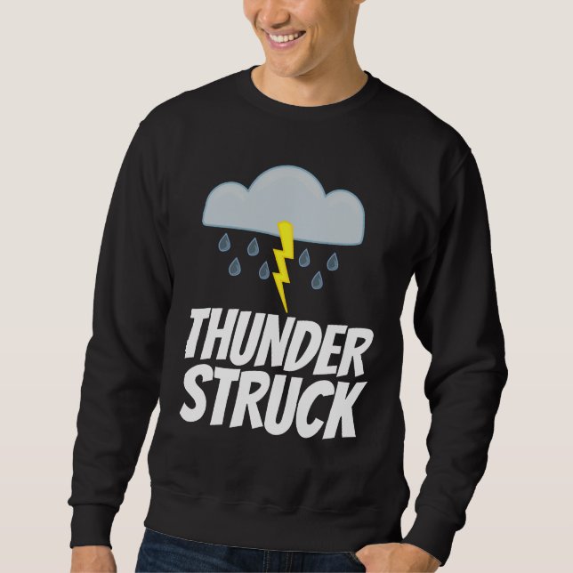 THUNDER STRUCK Vintage Heavy Metal Music T-shirts (Front)