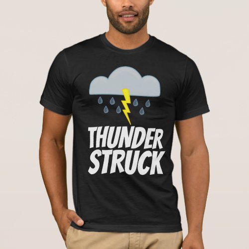 THUNDER STRUCK Vintage Heavy Metal T_shirts
