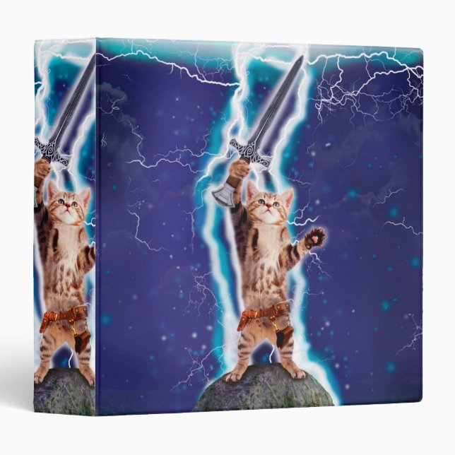 Thunder warrior cat 3 ring binder (Front/Spine)
