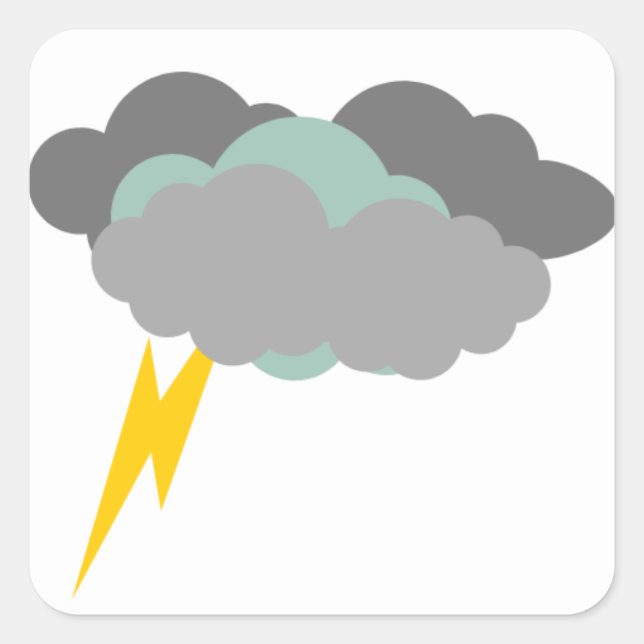 Thunder Weather Tracker Sticker sheet (Front)