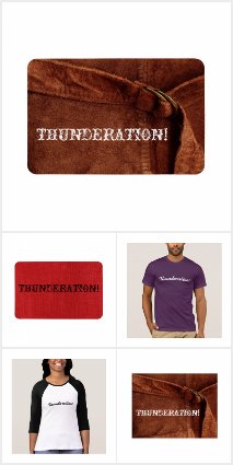 Thunderation! t-shirts, stickers, postcards &amp; more
