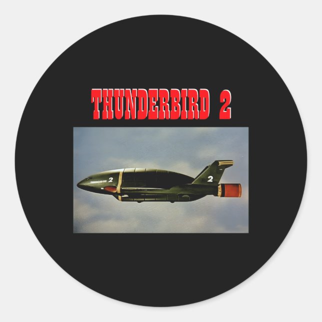 Thunderbird 2 Photo Thunderbirds Cargo Plane Classic Round Sticker (Front)