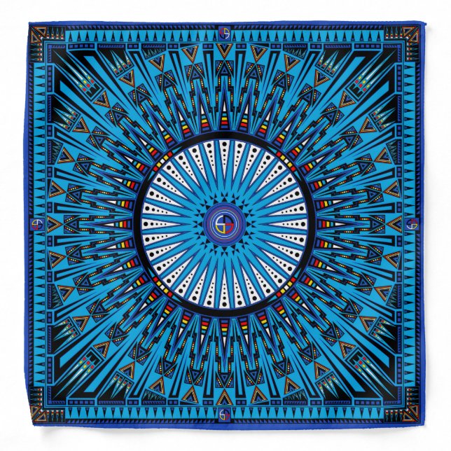 Thunderbird (Blue) Bandana (Front)