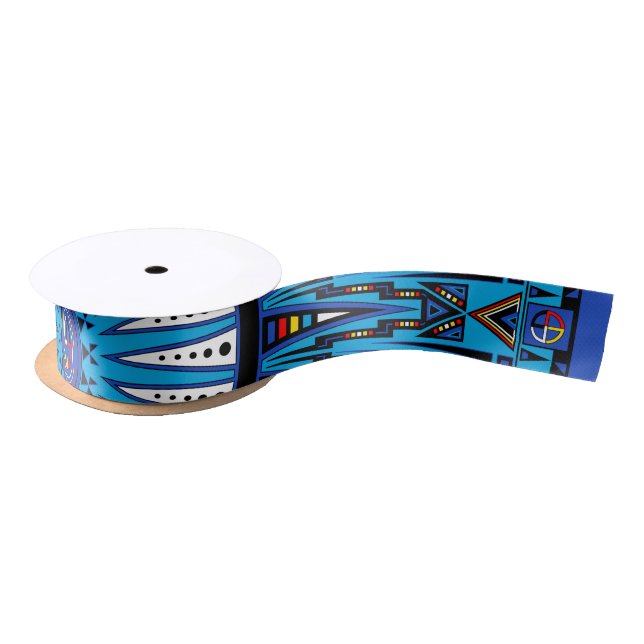 Thunderbird Blue Satin Ribbon (Spool)