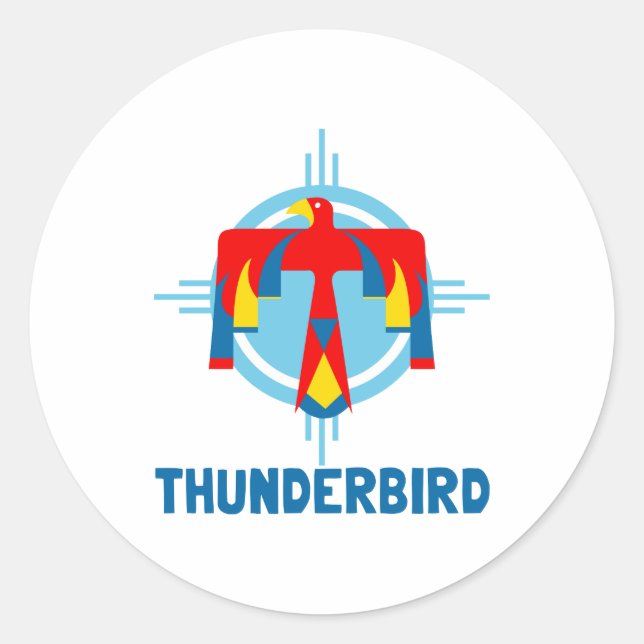 Thunderbird Design Classic Round Sticker (Front)