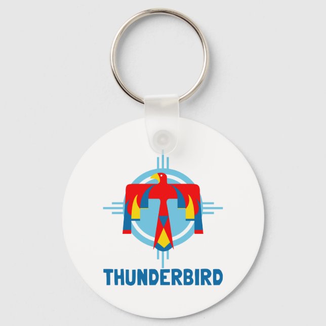 Thunderbird Design Keychain (Front)