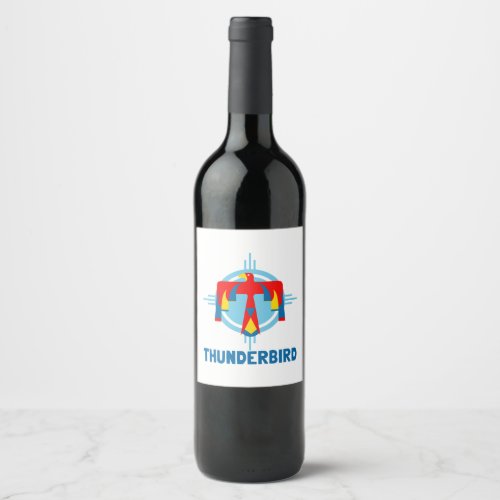 Thunderbird Design Wine Label