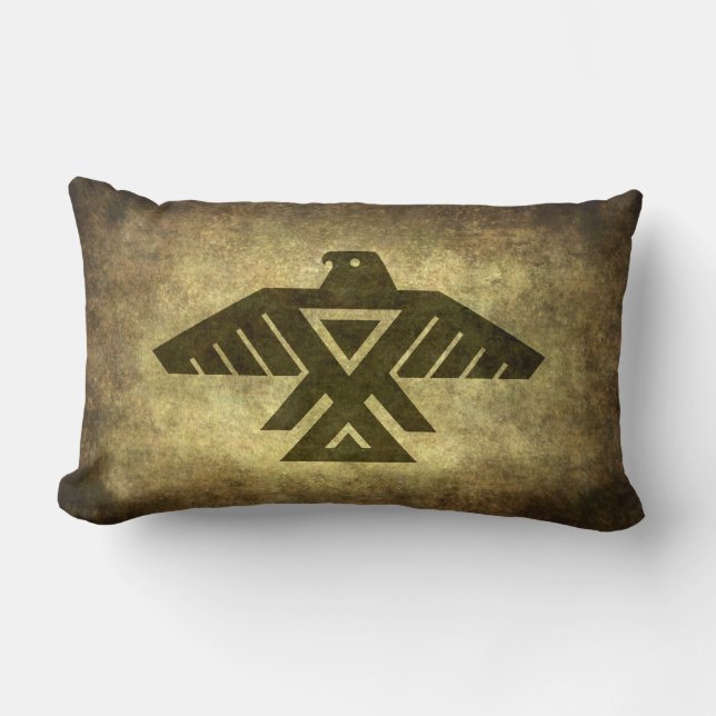 Thunderbird - Emblem of the Anishinabe people Lumbar Pillow (Front)