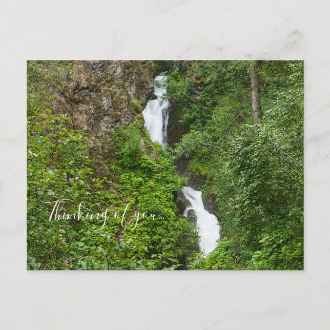 Thunderbird Falls Painterly Thinking Of You Postcard (Front)