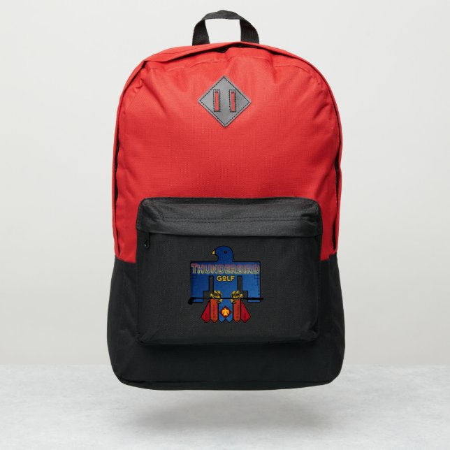 Thunderbird golf backpack (Front)